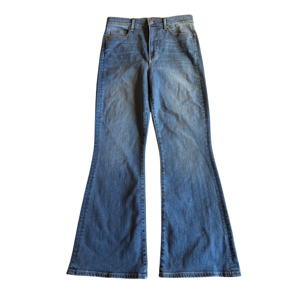 Veronica Beard Carson High Rise Ankle Flare Jeans French Kiss Blue Size 29 NEW